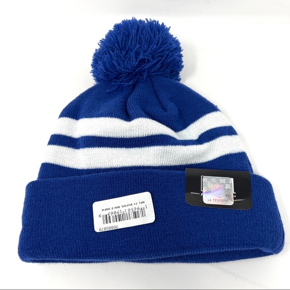 Buffalo Bills New Era Pom Cuffed Knit Hat - Picture 3 of 3